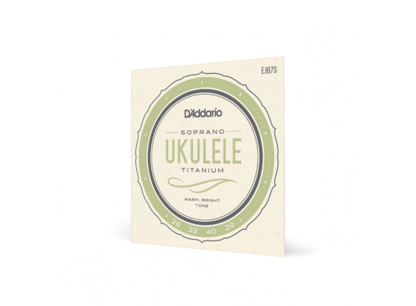 D'Addario EJ87S Titanium Ukulele Strings, Soprano D'Addario EJ87S Titanium Ukulele Strings, Soprano